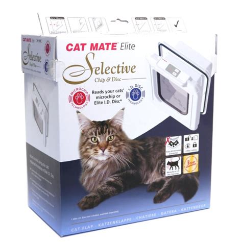 petmate elite radio frequency cat flap electronic id disc|catmate elite.